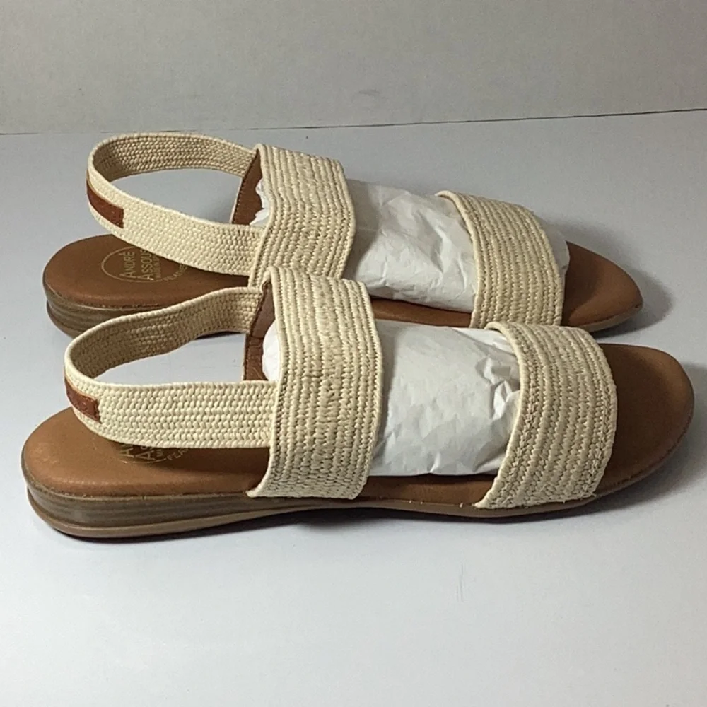 Andre Assous Women's Nigella Woven Slingback Sandals